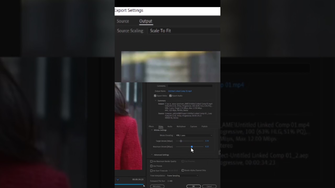 How To Export Mp4 in Adobe after effects 