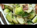 How to Make Sautéed Brussels Sprouts with Bacon & Onions
