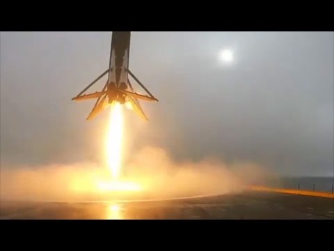 Falcon 9 launch, landing &amp; explosion January 2016