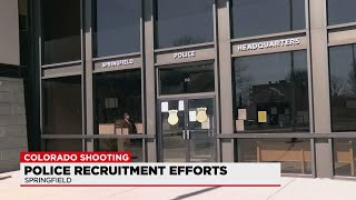 Police departments experiencing challenges in recruiting new officers