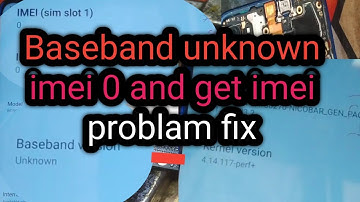 redmi note 8 baseband unknown get imei problem solution