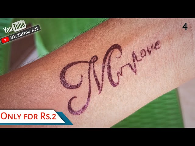 Buy Ordershock Waterproof KT Name Letter Temporary Body Tattoo (Pack of 2)  Online at Best Prices in India - JioMart.