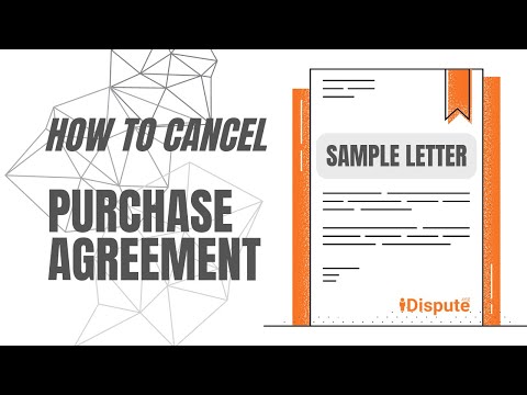 فيديو: كيفية إلغاء اتفاقية الشراء