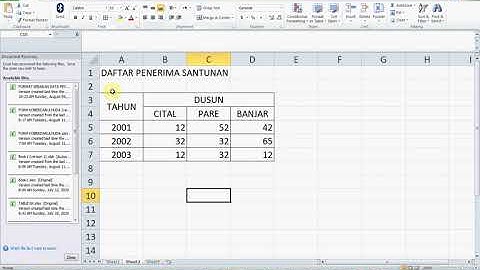Cara membuat tabel dan grafik dengan microsoft excel | Alsiraaj