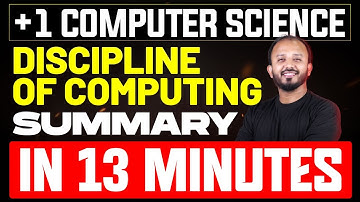 Plus One Computer Science | Discipline of Computing Summary | Eduport Plus One