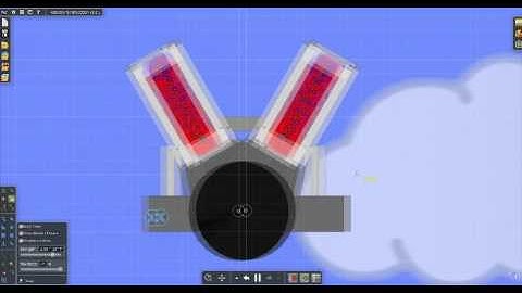 [Algodoo] Making different engines in Algodoo.