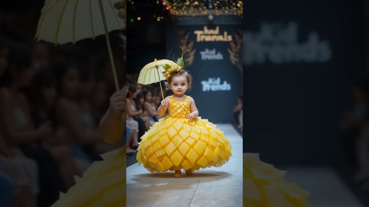 Adorable Baby Fashion Show Cutest Outfits Made From Fruits And Vegetables 