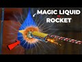 पानी से पत्थर बन जाने वाले लिक्विड से रॉकेट टकराया  !! Non-Newtonian fluid Vs Diwali Rocket