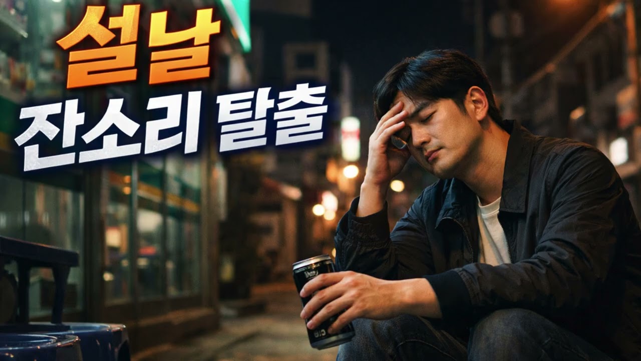 설날 잔소리에서 도망친 밤 (현실 공감 시티팝)|잔잔한 시티팝