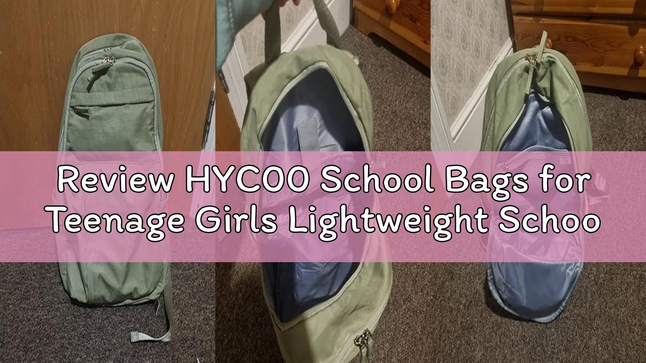 Review HYC00 School Bags for Teenage Girls Lightweight School Backpacks for Girls Backpack for Schoo