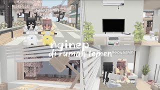 𓈃 [mini vlog] nginep di rumah temen ⌇ drama minecraft indonesia 𓄰 aesthetic cozy n calm 𝇋♡︎𝇌 screenshot 3