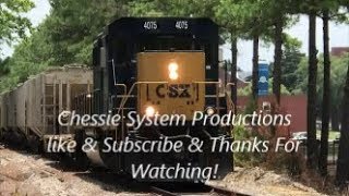 [CSXT]4075 SD40-3 Leads Y205-23 Down the Fort Bragg Spur Line On Jointed Rail In F.NC & A K5LAR24
