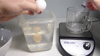 Saline Ball Demonstration of Magnetic Stirring Salt Water and Syringe Injection. (3) (No Needle)