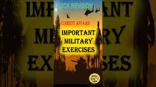 Important Military Exercises| Current Affairs 2026| #currentaffairs #shorts #gk #trending #viral