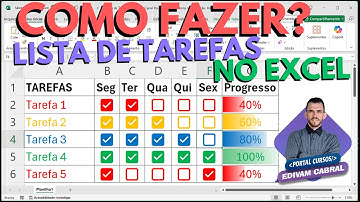 Como Fazer uma Lista de tarefas no Excel Planilha para Baixar Gratis