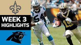 Saints vs. Panthers | NFL Week 3 Game Highlights