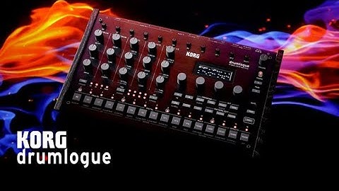 Korg Drumlogue:  New Hybrid Drum Machine - First Look- Just Sounds
