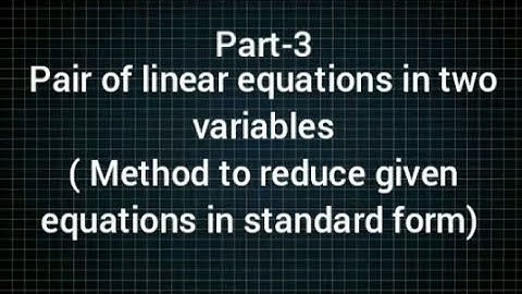 Ex 3.6 |equations reducible to a pair of linear equations in two variables