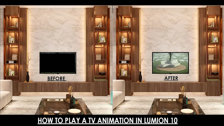 How to PLAY a Tv Animation in lumion 10 with video Texture