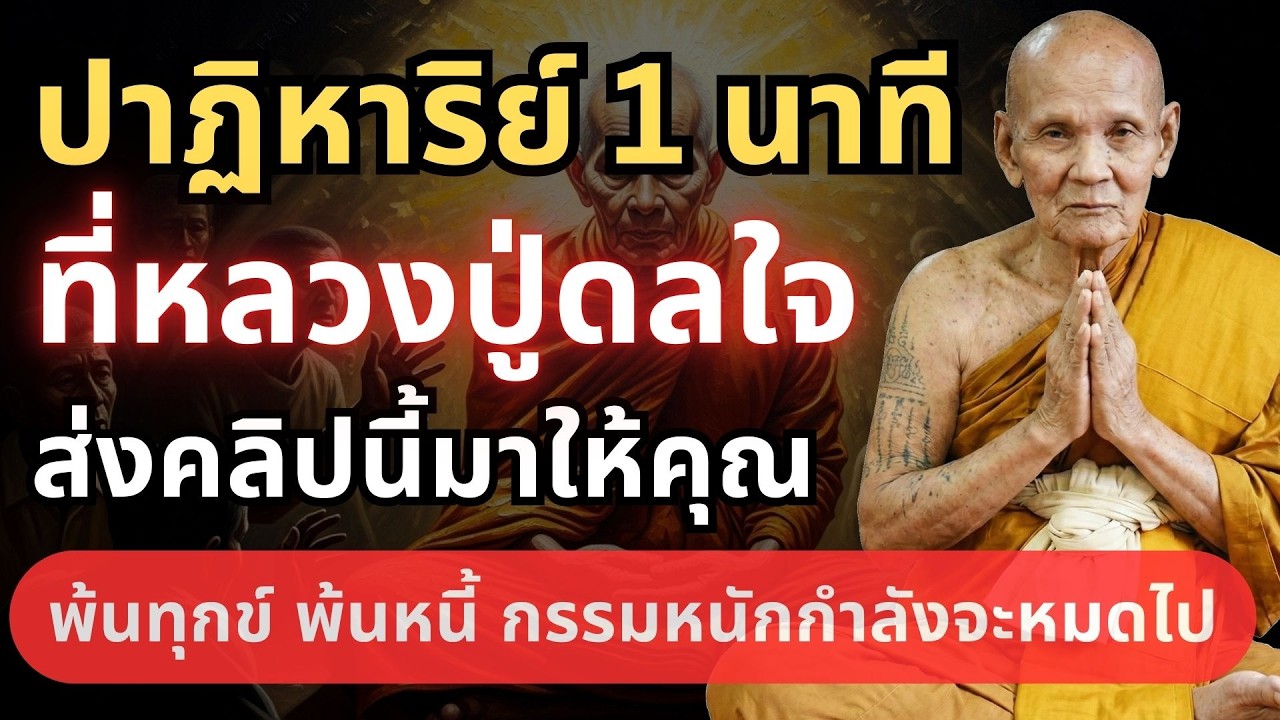 วิธีใช้หนี้กรรมให้หมดไว! พ้นทุกข์ พ้นหนี้ ด้วยปาฏิหาริย์ 1 นาที #หลวงปู่ดู่ #ตีระฆังใจ #ธรรมะก่อนนอน