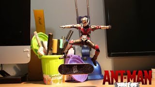 STOP MOTION: ANT-MAN SHREDS (Ant-man skateboarding a techdeck, Marvel Fan Film)　コマ撮り、ストップモーションアントマン
