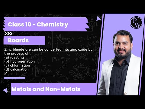 Zinc Blende Is Converted To Zinc Oxide By
