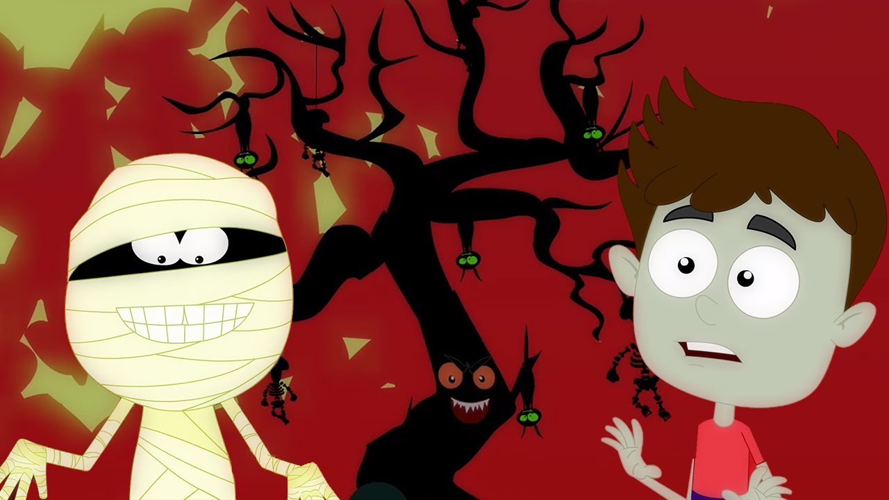 dia das bruxas árvore | rimas para crianças | Halloween Tree | Haunted House Português | bebê canção