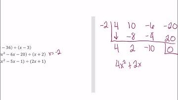 3.5:  Dividing Polynomials