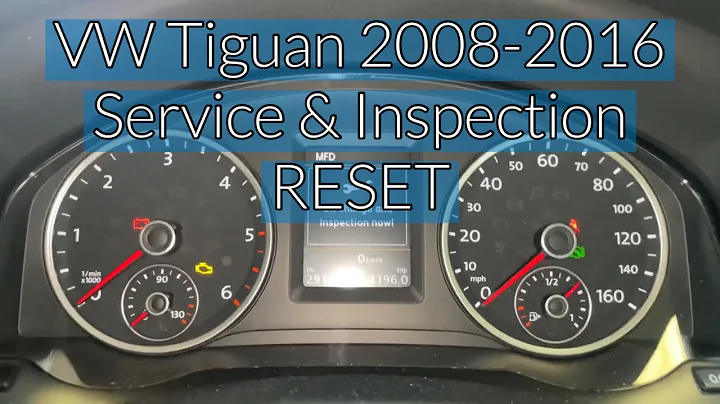 VW Tiguan 2008-2016 Service & Inspection RESET