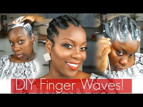 Classy Finger Waves Mold N Go Short Hair Tutorial Youtube