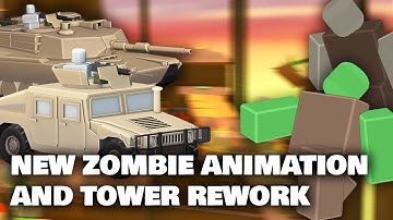 Military Base Rework & New Zombie Animation! | Tower Defense Simulator (Roblox)