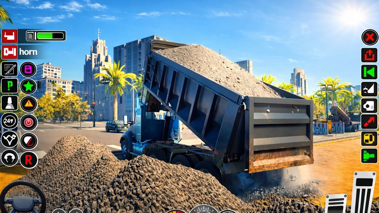 ⛽Mega Road Builder Game 2024 🏗️ - Construction Simulator Android - JCB Excavator Gameplay