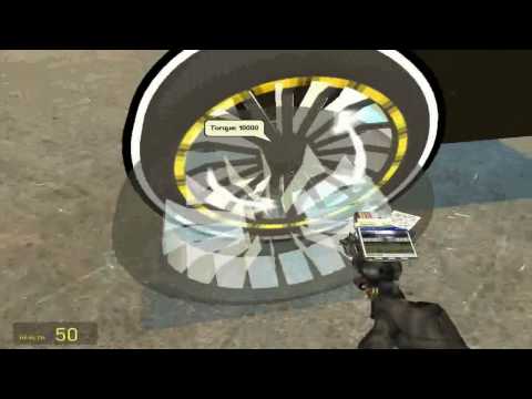 Garry's Mod Tutorial -  How to build car using wheel tool basic in garry mod