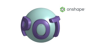Onshape tutorial: Text on a sphere