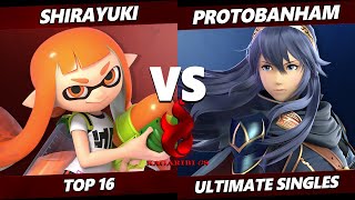 Kagaribi 8 Top 16 - Shirayuki (Inkling) Vs. ProtoBanham (Lucina) SSBU Ultimate Tournament