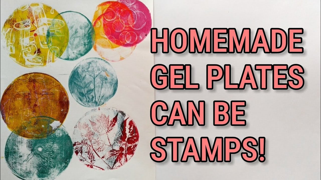 How to turn a homemade diy gel plate into a stamp and stamp any image