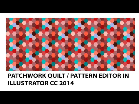 How to create a patchwork quilt design in Illustrator tutorial