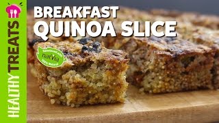 Healthy Breakfast Quinoa Slice - Natvia's Healthy Treats & Dessert Recipes