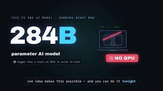 How a 284B AI Model Runs on a Laptop With No GPU