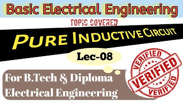 Lec-08 | Pure Inductive circuit | शुद्ध प्रेरणिक परिपथ #Electric Mantra#