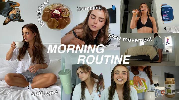 MORNING ROUTINE | *SLOW* | SELF CARE | JOURNALING ...