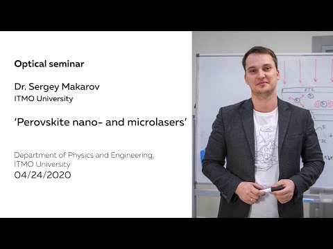 Perovskit nano- és mikrolézerek | Dr. Szergej Makarov