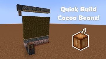 How to Quickly Build a Cocoa Bean Farm (1.19+) | Minecraft Redstone Tutorial