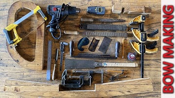 SELF BOW BUILDING 101 - Bow Making Tools