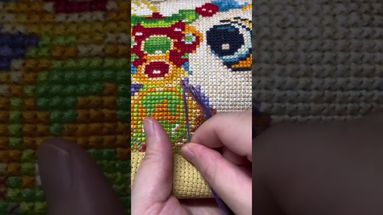 ASMR CROSS STICH THÊU TRANH CHỮ THẬP