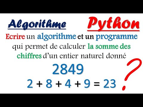 Vidéo: Comment Trouver La Somme Des Chiffres