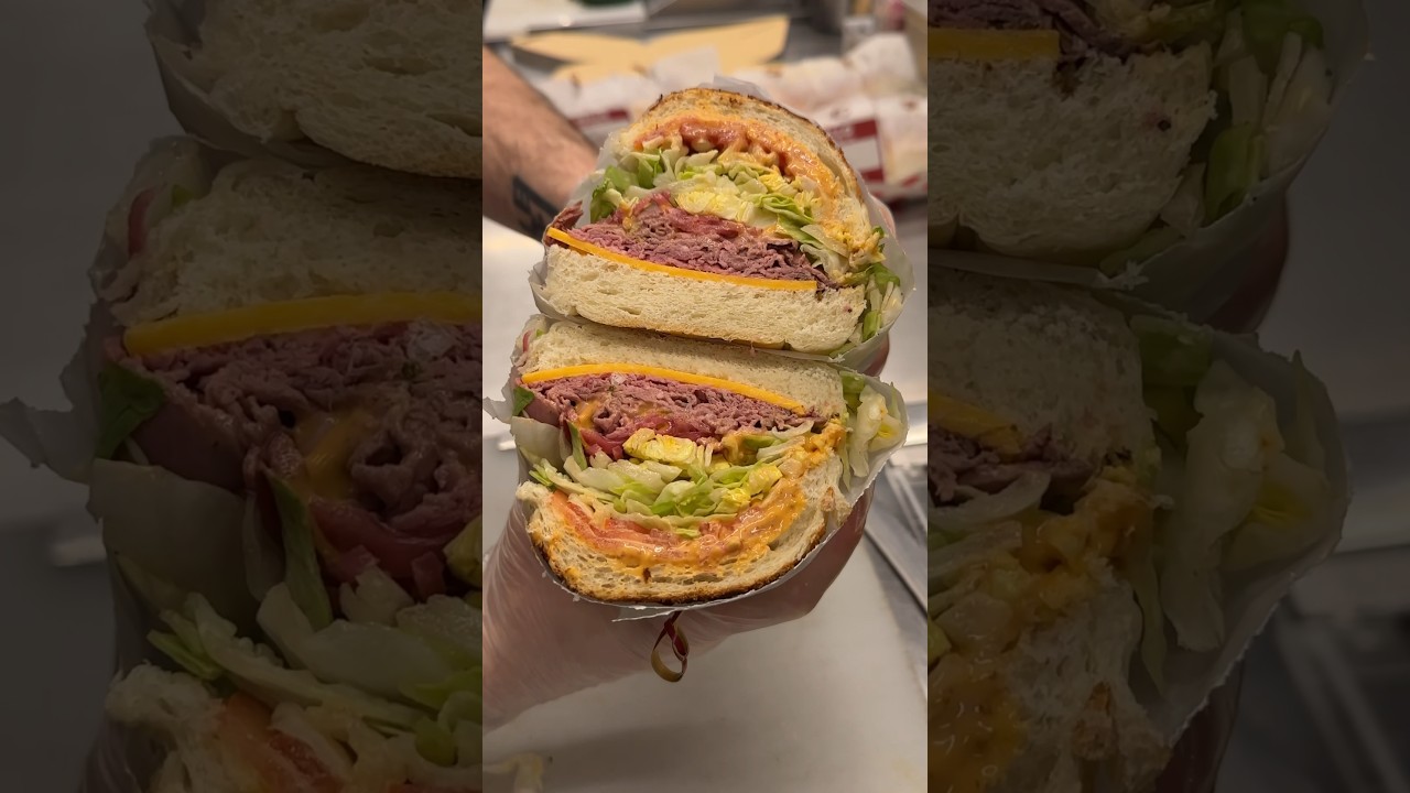 The MIKE SMITH SUB in the making from Mission Sandwich in Williamsburg, Brooklyn NYC! #DEVOURPOWER