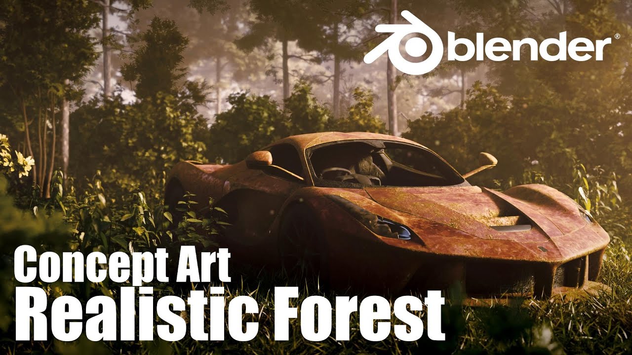 Creating a REALISTIC Nature Scene in BLENDER - YouTube
