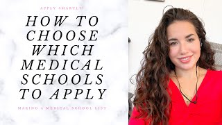 HOW TO CHOOSE WHICH MEDICAL SCHOOLS TO APPLY | Apply smartly, choosing between medical schools