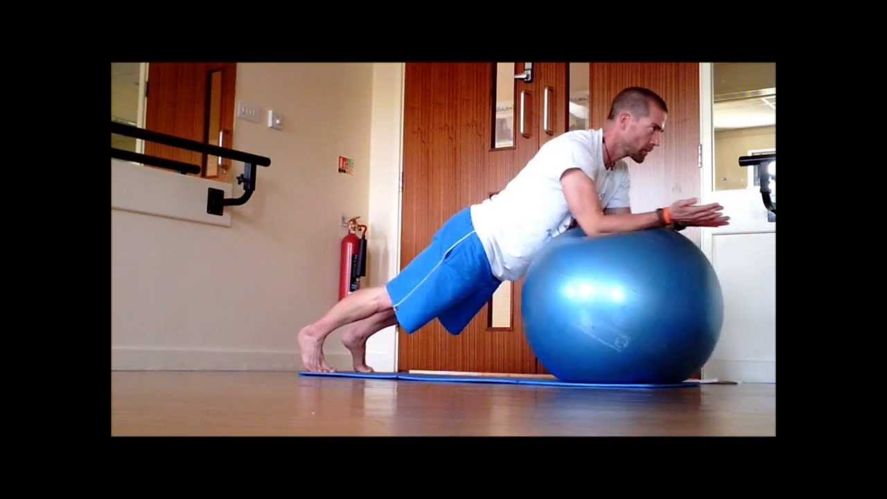 Stability Ball Plank Series - YouTube